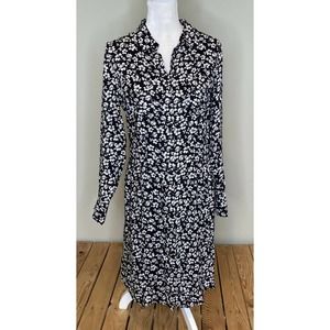 NWOT NDEH Floral Long Sleeve Shirt Dress S
